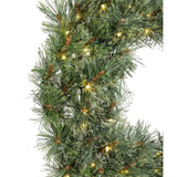 25" Cashmere Wreath - 80 Warm White Micro LED Lights