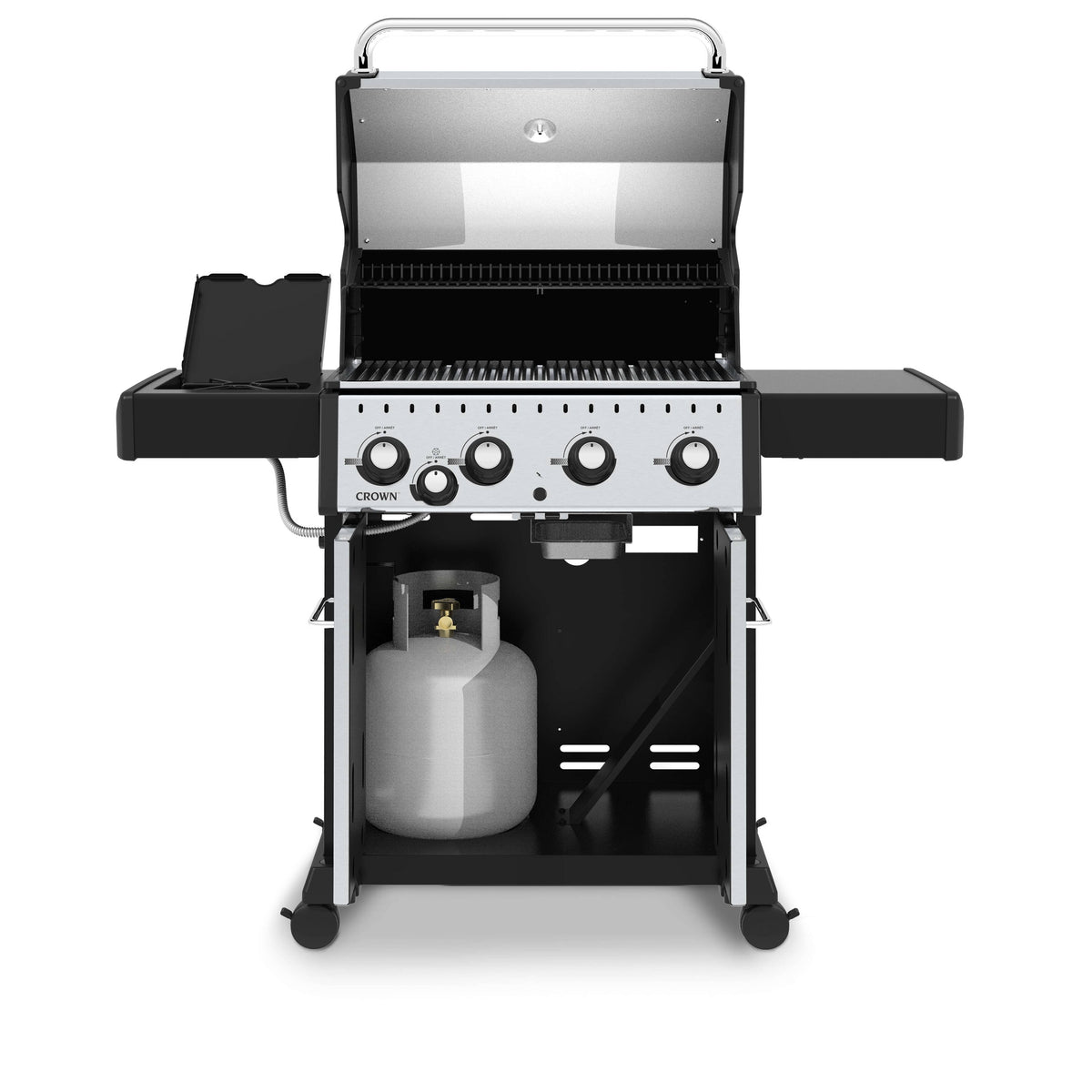Crown S440 Propane BBQ - 4 Burner + Side Burner
