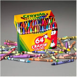 Classic Crayons with Sharpener - 64 Pack