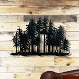 Black Pine Tree Wall Decor