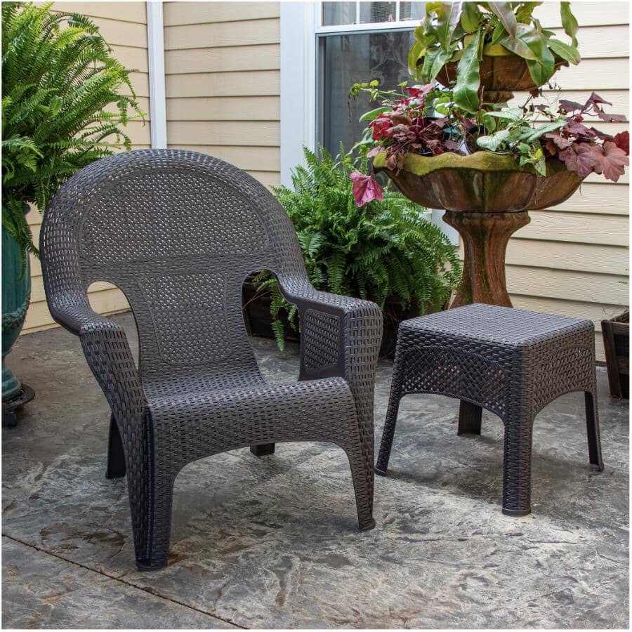 Woven Stacking Lounge Chair - Earth Brown