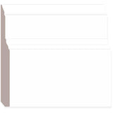 5/8" x 5-1/2" x 8' Medium Density Fibreboard Primed Baseboard Step Moulding
