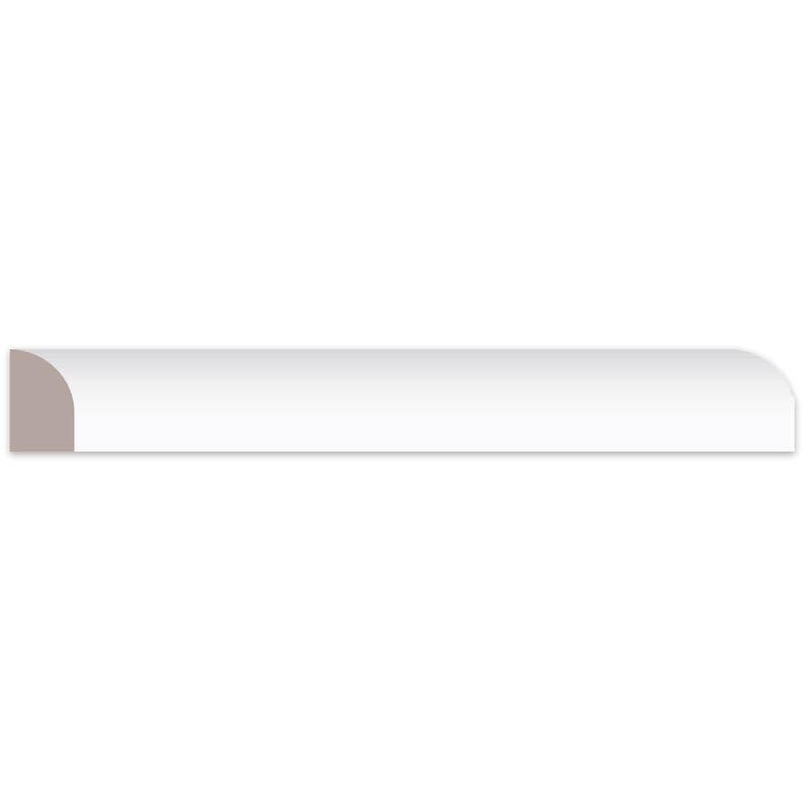 7/16" x 11/16" x 8' Finger Jointed Pine Primed Base Shoe Moulding