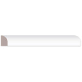 7/16" x 11/16" x 8' Finger Jointed Pine Primed Base Shoe Moulding