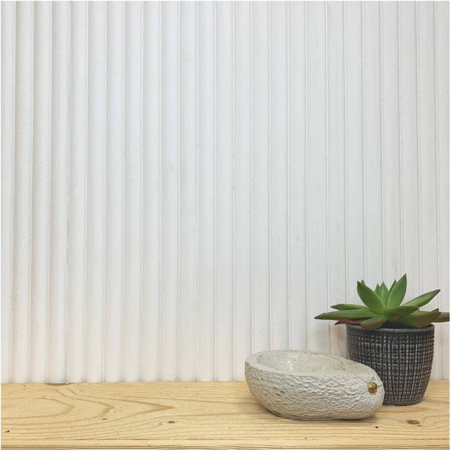 MDF Primed Reeded Panelling - 1/2" x 5-5/16" x 8'
