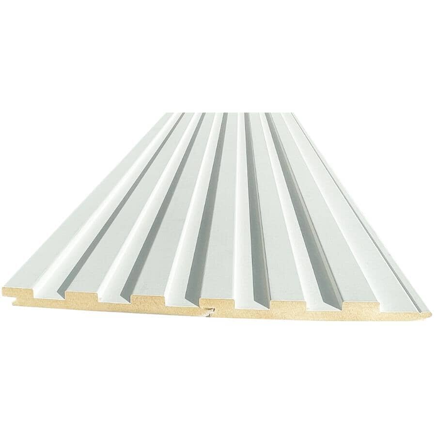 MDF Primed Slat Panelling - 1/2" x 5-3/8" x 8'
