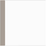 Primed MDF Surfaced Four Sides Eased Two Edges Moulding - 5/8" x 5-3/8" x 8'