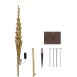 4.4' Indoor/Outdoor Gold Twig Tree - with 380 Warm White LED Lights