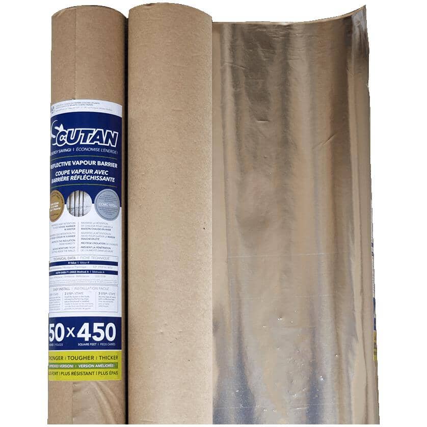 50" Aluminum Vapour Barrier, covers 450 sq. ft.