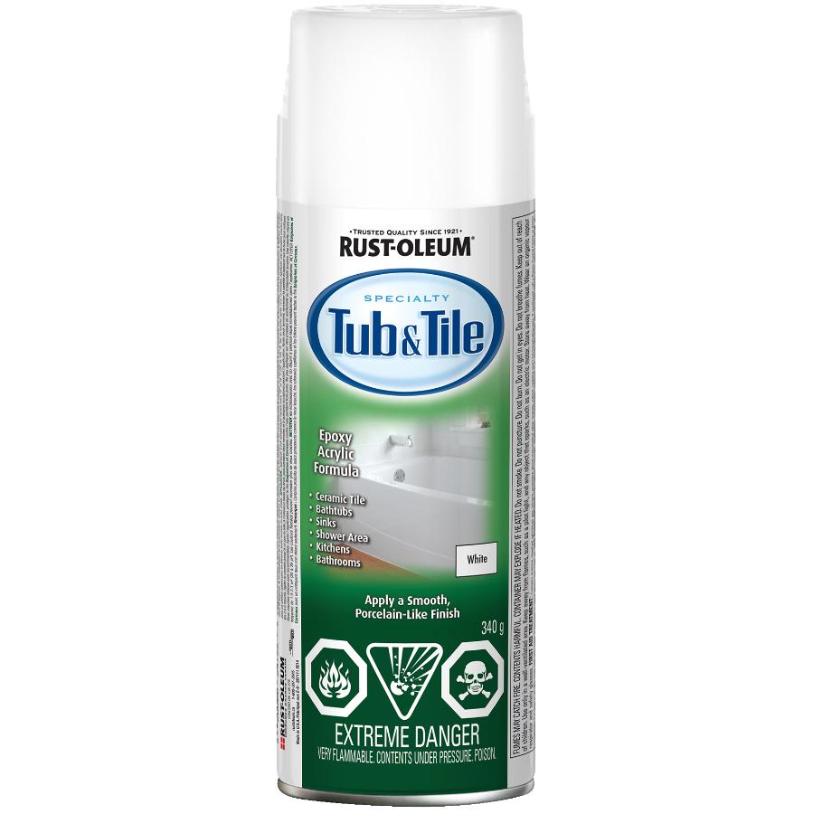 Specialty Tub & Tile Aerosol Paint - Gloss White, 340 g