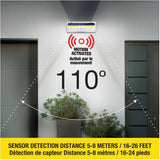 Bionic Wall Light XL Solar Powered Motion Sensor Security Light
