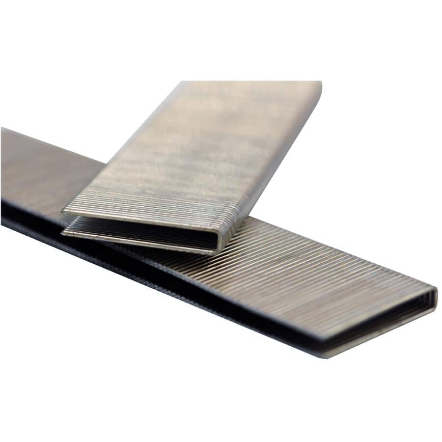 1" 18 Gauge Galvanized Narrow Crown Staples - 5000 Pack