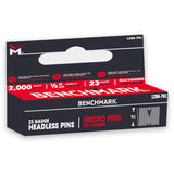 1/2" 23 Gauge Headless Pin Nails - 2000 Pack