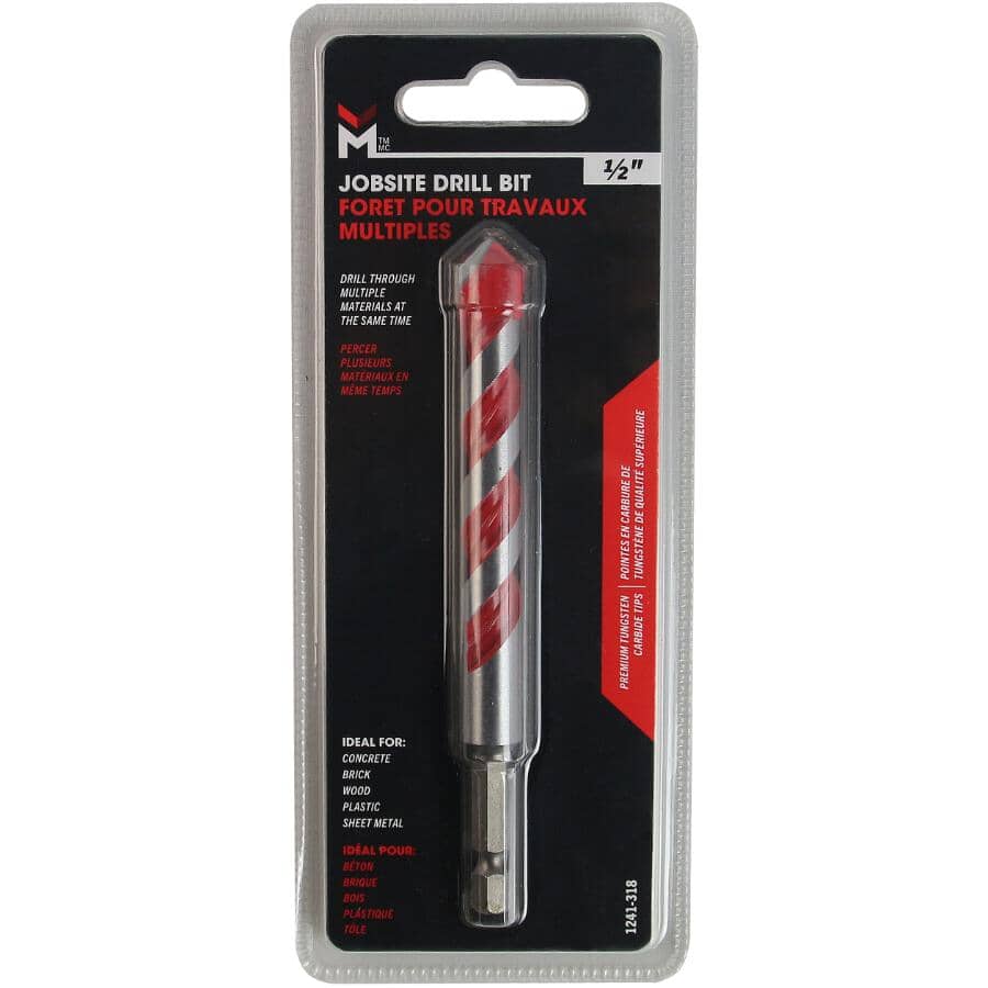 1/2" X 4-3/4" Jobsite Drill Bit