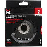 120 Grit 4-1/2" x 7/8" Flap Disc Wheel - 5 Pack