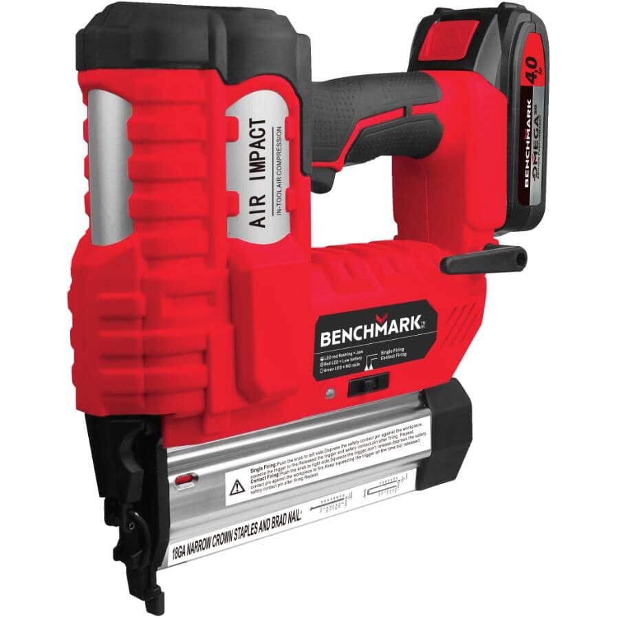 20V Cordless Brad Nail & Staple Gun - 18 Gauge