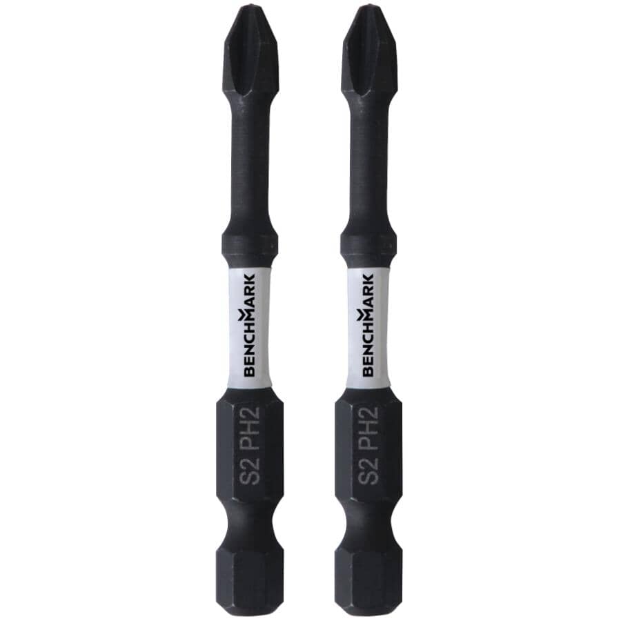 2.5" #2 Dual Flex Phillips Power Bits - 2 Pack