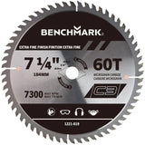 7-1/4" 60 Tooth Finishing Carbide Circular Saw Blade