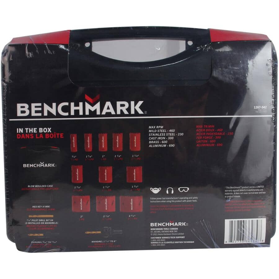 Bi-Metal Hole Saw Set - 17 Piece