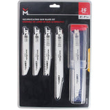 Multi Purpose Reciprocating Blade Set - 16 Piece