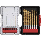 Titanium Drill Bit Set - 7 Edge, 21 Piece