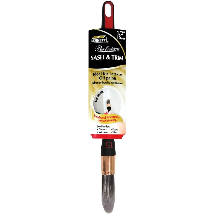 Sash & Trim Round Pointed Brush - 1/2"/13 mm