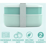 Classic All-in-One Stackable Lunch Box Set - Coastal Aqua, 6 Piece