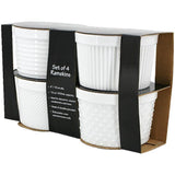 4 Piece Ramekin Set - 12 oz, White