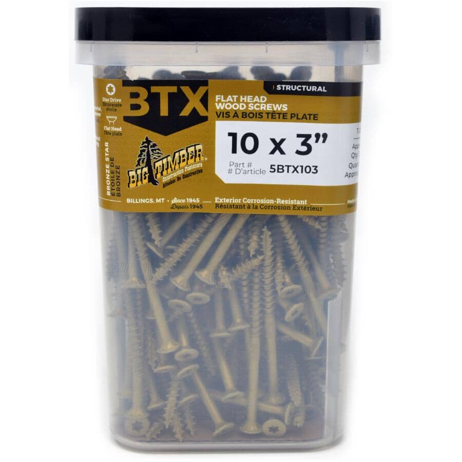 #10 x 3" Bronze Star Drive Deck Screws - 5 lb Pack