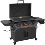 36" Original Iron Forged Griddle with Cabinet - 4 Burner, 768 sq. in.