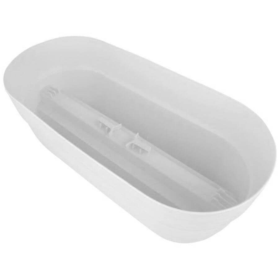 24" Deck Railing Planter - White
