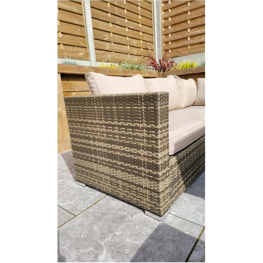Georgette Wicker Sectional Set - 3 Pieces