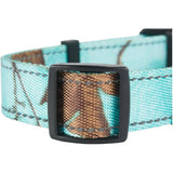Adjustable Polyester Webbing Dog Collar - Realtree Seaglass, Medium