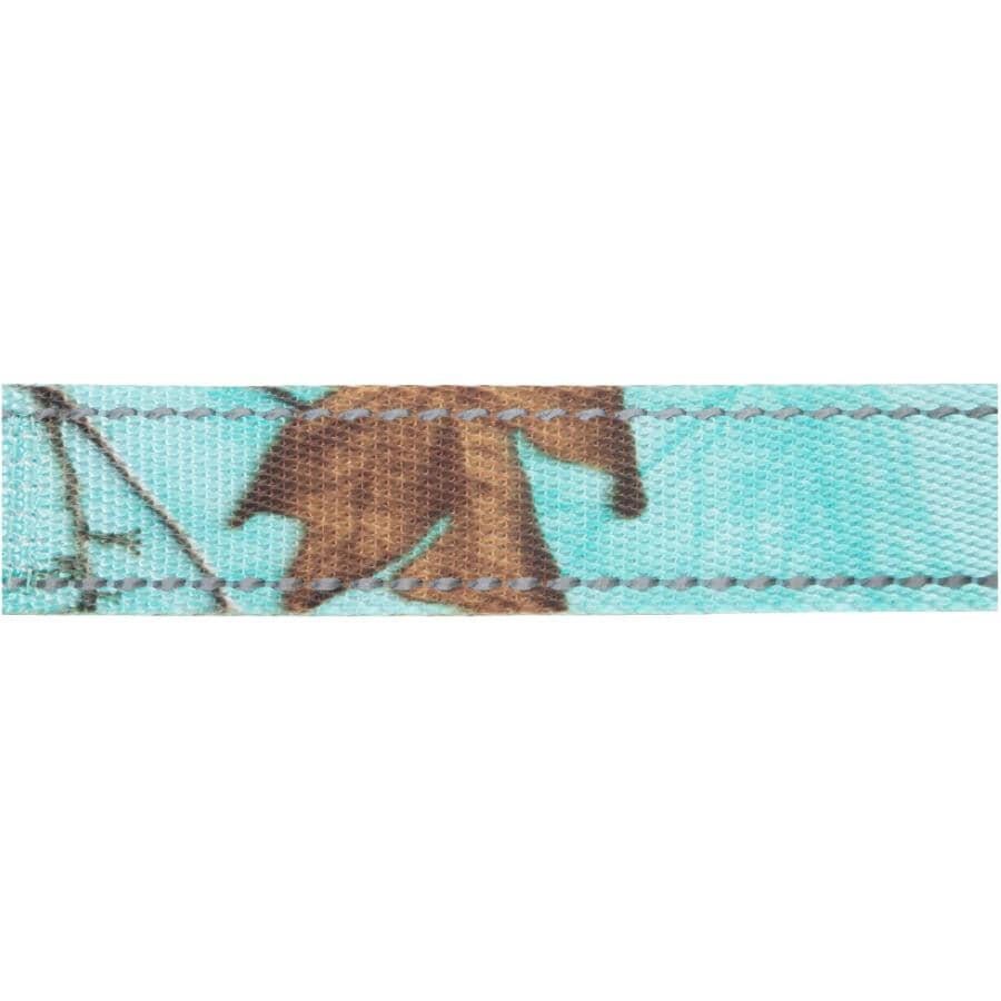 Adjustable Polyester Webbing Dog Collar - Realtree Seaglass, Medium