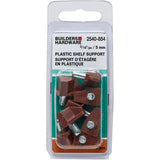 8 Pack 5mm Brown Plastic Shelf Supports