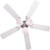 Maria 42" Ceiling Fan with LED Light - White