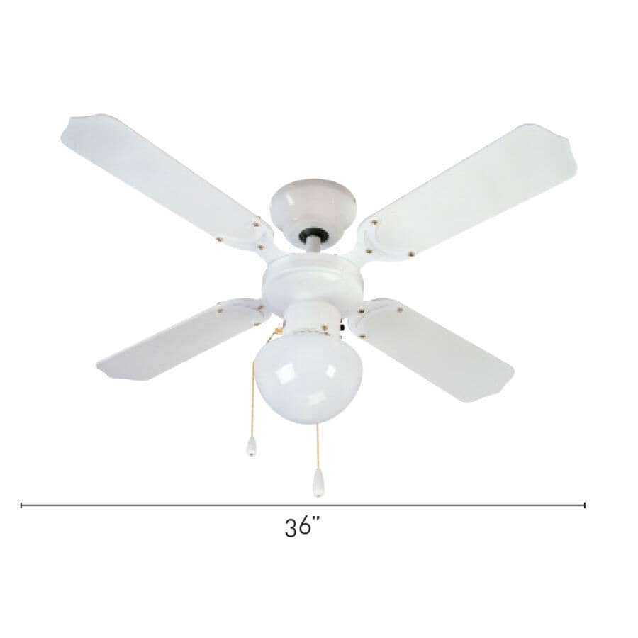 Maria 42" Ceiling Fan with LED Light - White