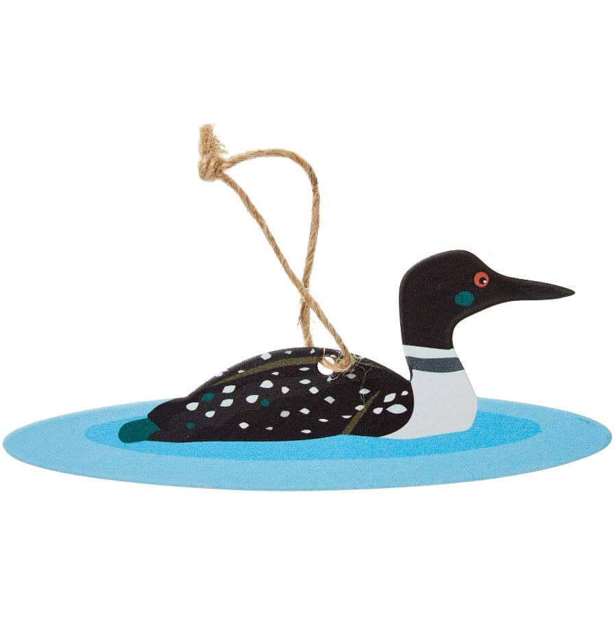5.5" Metal Loon Ornament