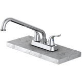 2 Handle Laundry Faucet - with 12" Spout, Chrome