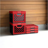 Red Collapsible Storage Crate - 25L