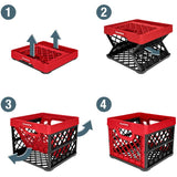 Red Collapsible Storage Crate - 25L