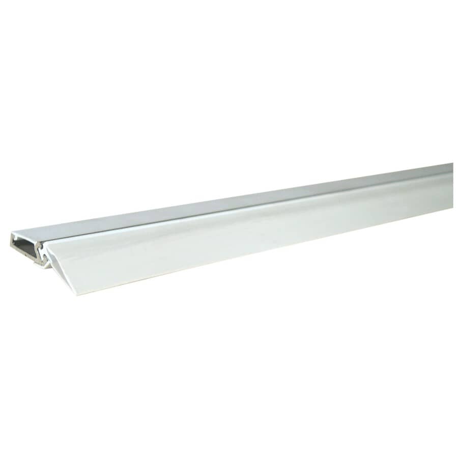 White Polymer/Aluminum Door Sweep
