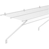 12" x 12' White Wire Close Mesh Shelf