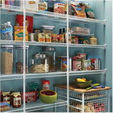 12" x 12' White Wire Close Mesh Shelf
