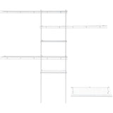 5' - 8' Deluxe Closet Organizer