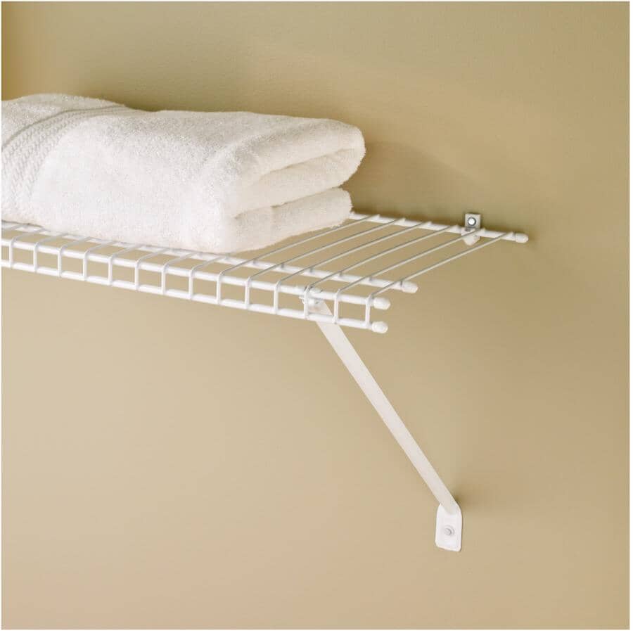 84 Pack White Wire Shelf End Caps - Assorted Sizes