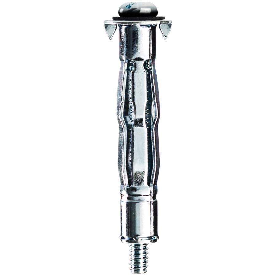 3 Pack 3/16" Zinc Plated Short Hollow Wall Anchors