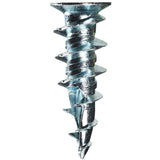 4 Pack #8L Zinc Plated Walldriller Anchors, with Screws