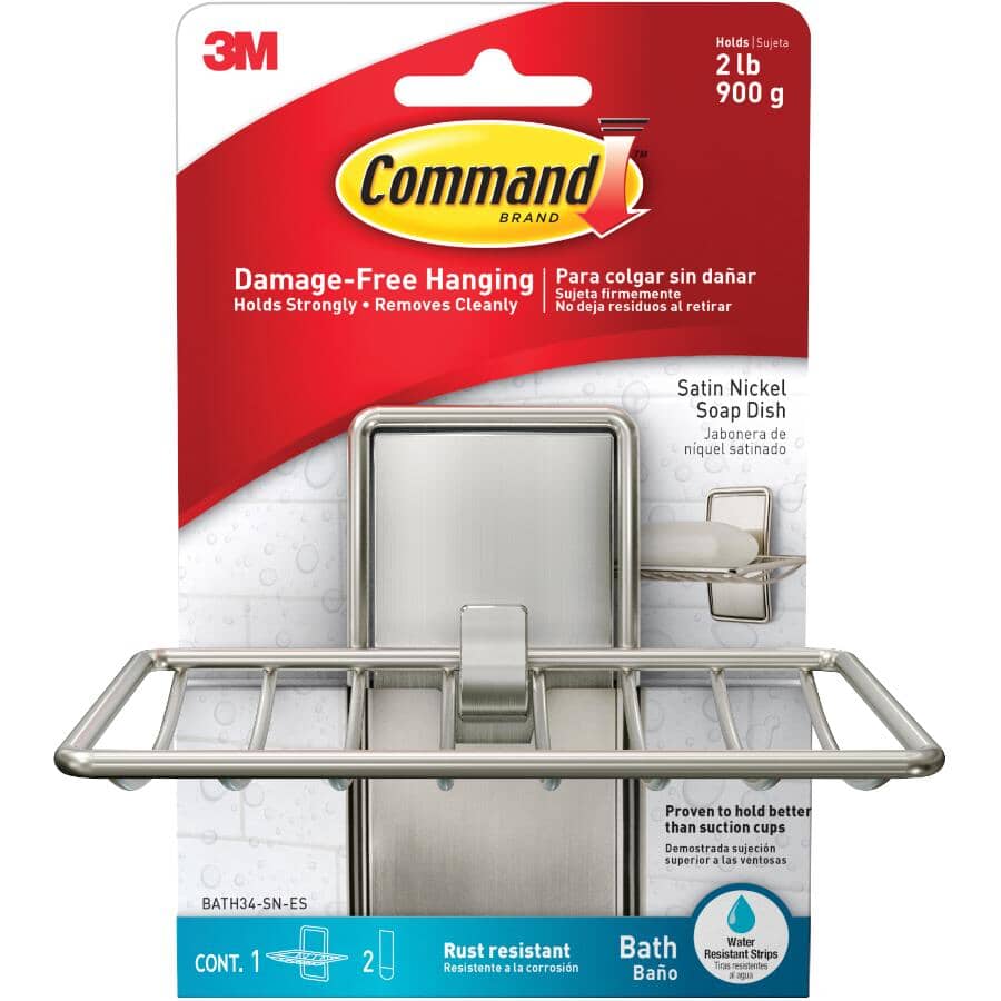 Satin Nickel Adhesive Soap Dish
