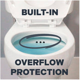 4.8 L Easley Round Toilet with Flush Guard Technology - White, 17"